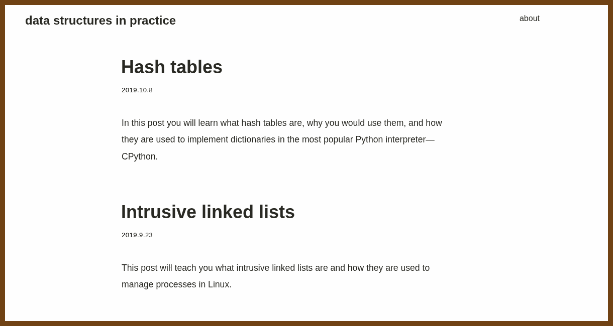 data structures in practice