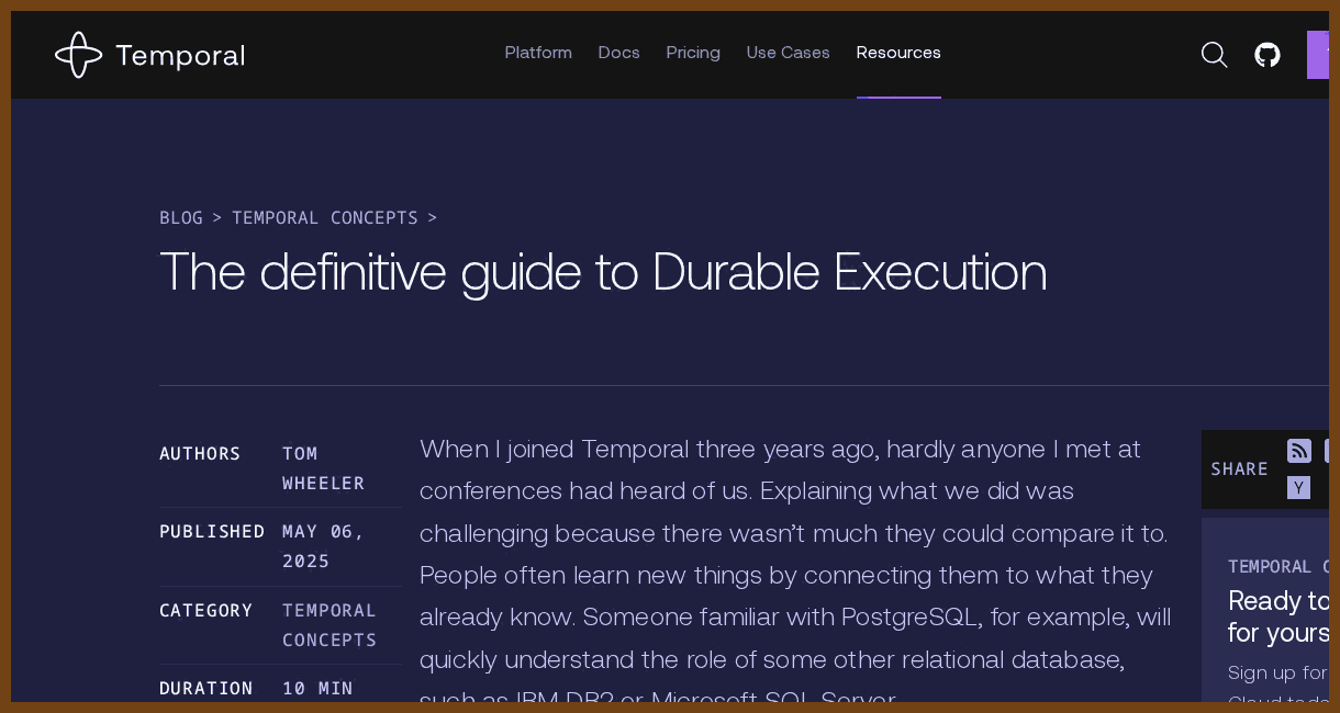 The definitive guide to Durable Execution